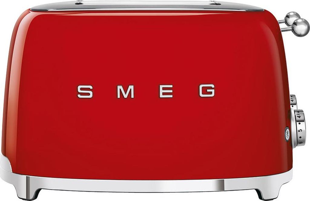 SMEG TSF03RDEU: Roodkleurige broodrooster Productafbeelding 