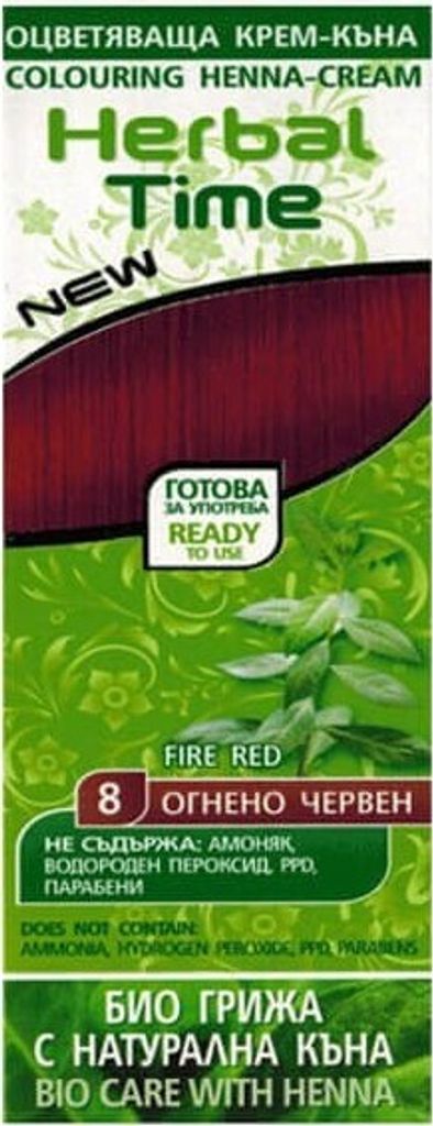 100% Organic Henna Hair Color Cream Natural Plant Dye Fire Red