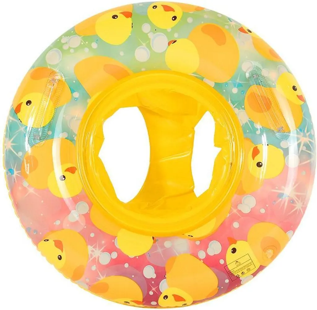 Matelas de natation pour enfants avec repose-tête et motifs rigolos 110cm