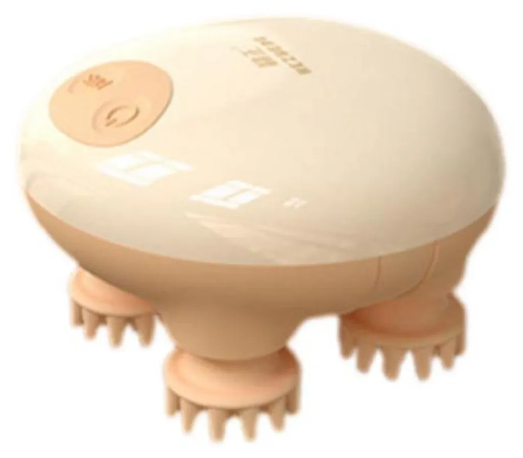 INF Masseur Tête Lumière Rouge 76 points EMS - Beige, IPX7 étanche