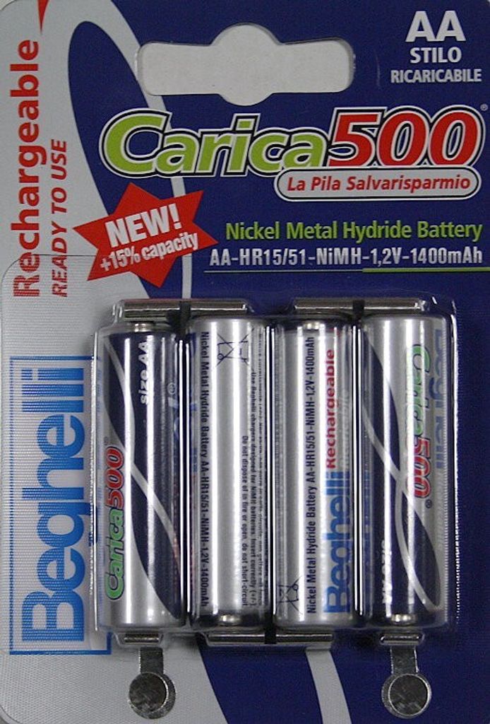 Beghelli 8851 Haushaltsbatterie Wiederaufladbarer Akku AA Nickel-Metallhydrid (NiMH)