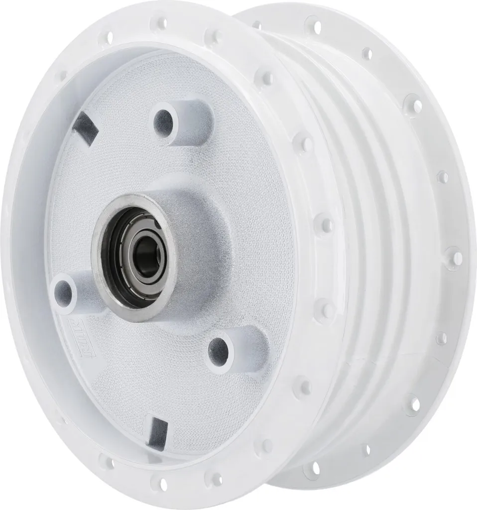 Mozzo Ruota Bianco Rinforzato Simson S51 S50 Schwalbe KR51 con Cuscinetti