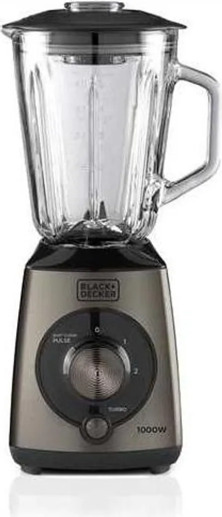 Frullatore Black+Decker BXJB1000E 1000W | Bicchiere 1.5L Vetro e Turbo