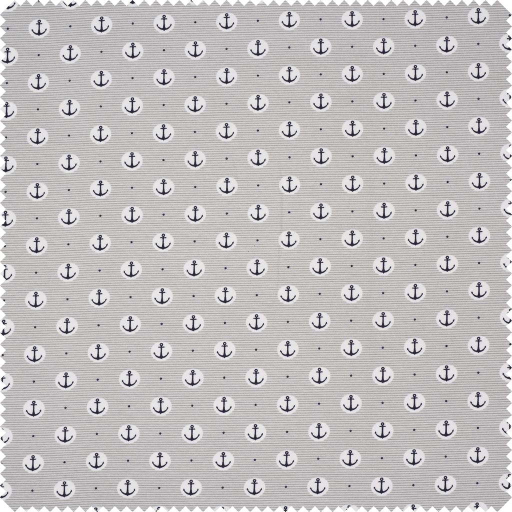 VBS Marktplatz Jersey Stoff Anker 150 cm breit 12 m Ballen 174 g/qm 1.7 cm Motiv Grau