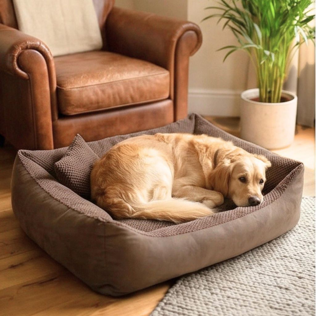 4L Textil TEO Hundekorb mittelgroße Hunde Kuscheliges Produktbild 