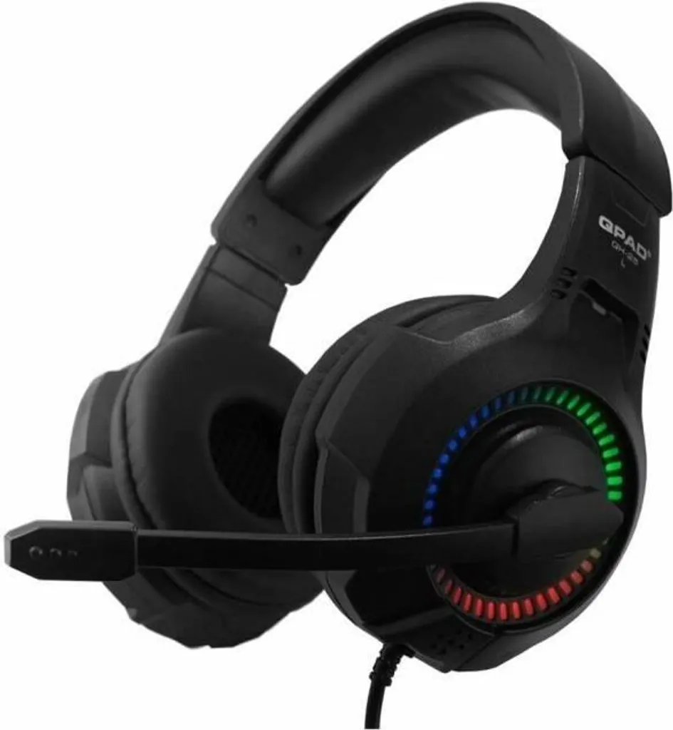 Casque Gaming PC 7.1 Qpad QH-25 Noir USB RGB pour Jeu Compétitif FPS