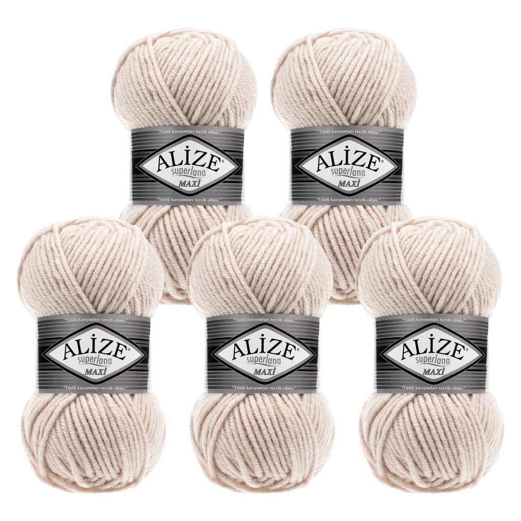 500g Strickgarn Strickwolle Alize Superlana Maxi 25% Wolle, Produktbild 
