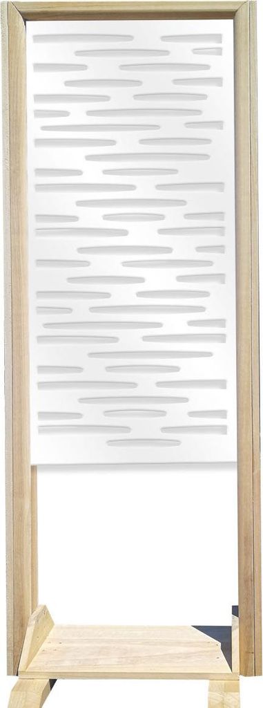 PUDDLE – Raumteiler – Modulierbarer Paravent – 70x190 cm – aus Holz und PVC weiß
