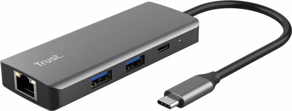 Hub USB Trust 24968 Argento 6-in-1: Adattatore USB-C Alluminio Prezzo