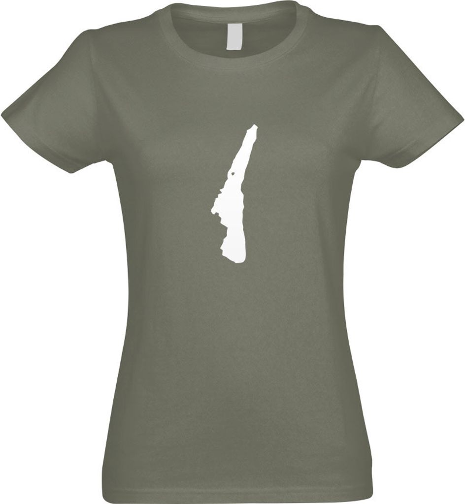 Kiwistar - T-Shirt tailliert - Damen - Olive - Starnberger See - Deutschland - mit Motiv Bedruckt - Funshirt Design - Sport - Freizeit - Damen - XL