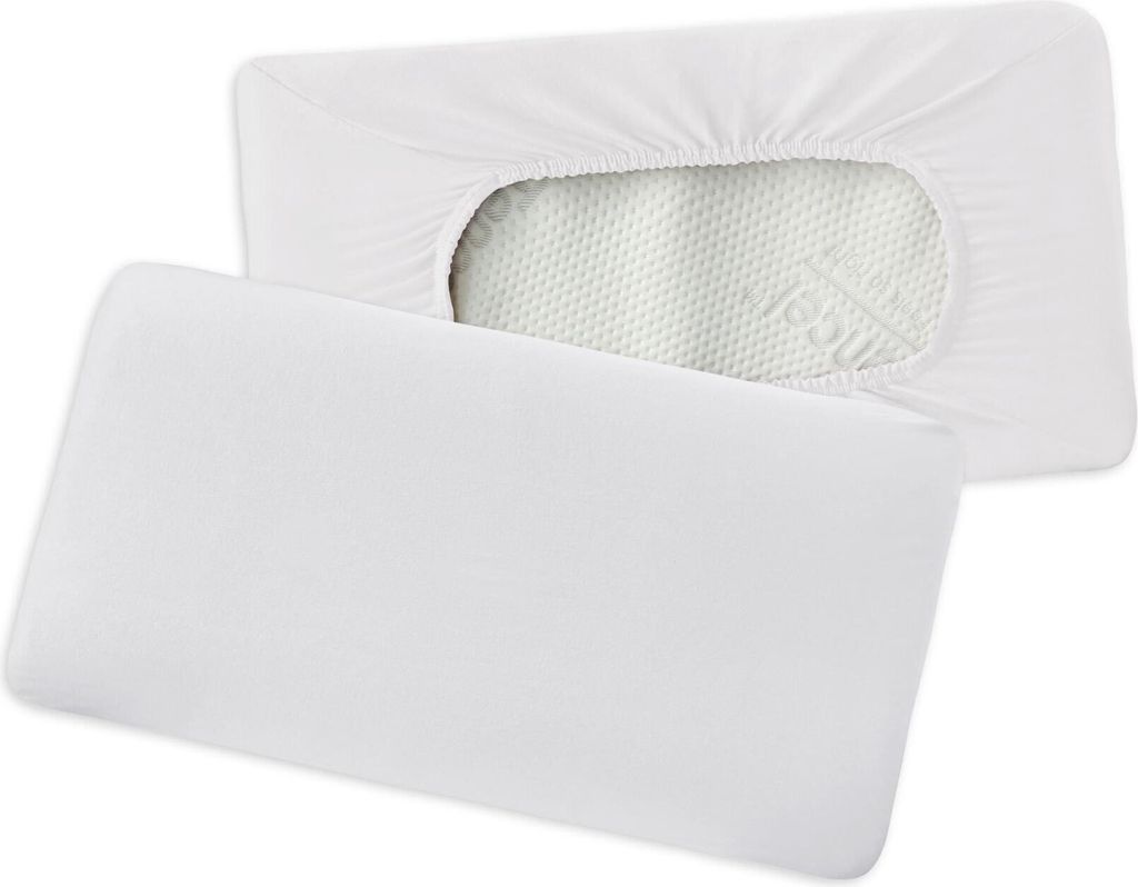 Traumschlaf Premium Interlock Jersey Universal Bezug für Nackenstützkissen ca. 40x60 cm - 40x80 cm weiss