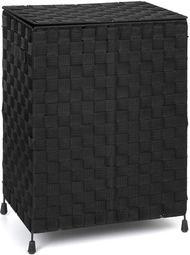 Boîte de rangement renforcée en nylon noir et métal pour placard
