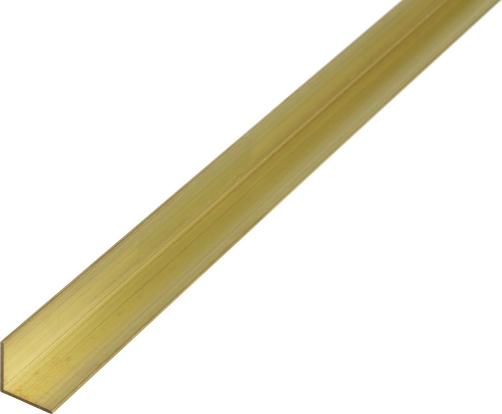 Alberts Winkelprofil | Messing | 1000 x 20 x 20 mm | 2er Set