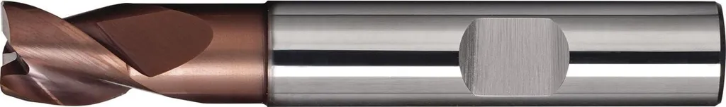 Fresa per scanalature DIN 6527 K tipo N Ø nominale 8 mm metallo duro integrale TiAlN DIN 6535 HB numero di taglienti 3 corti