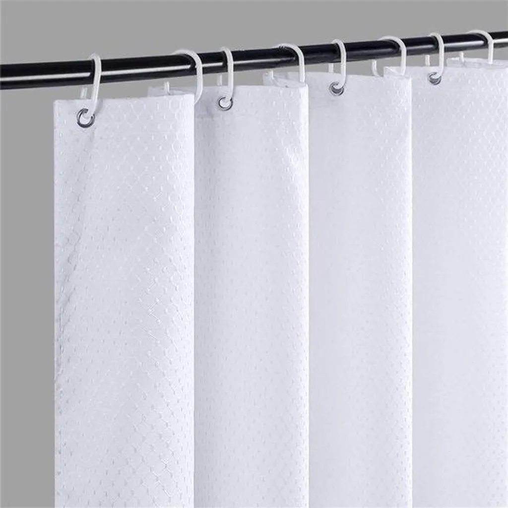 Rideau de douche renforcé anti-moisissure blanc 120x200 cm imperméable