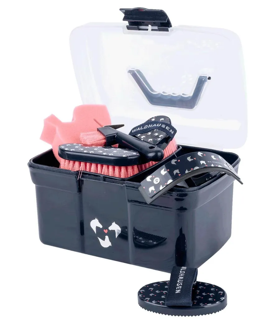 Kit de soin poney Waldhausen Lucky bleu nuit idéal pour centre hippique