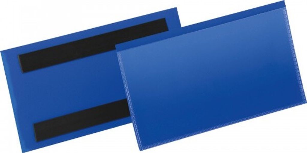 DURABLE Etikettentasche, magnetisch, blau/transparent, 150x67mm, 50/VE