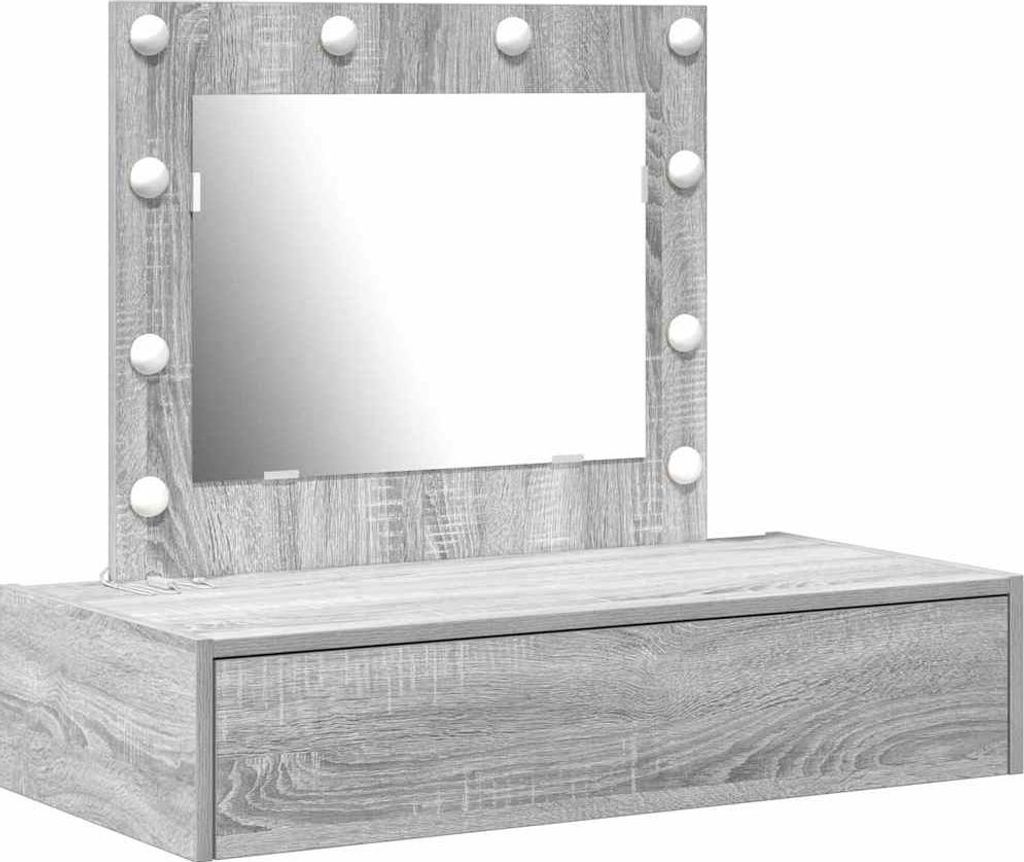 Schminktisch mit Schubladen Grau 83 x 40 x 70 cm Holzwerkstoff