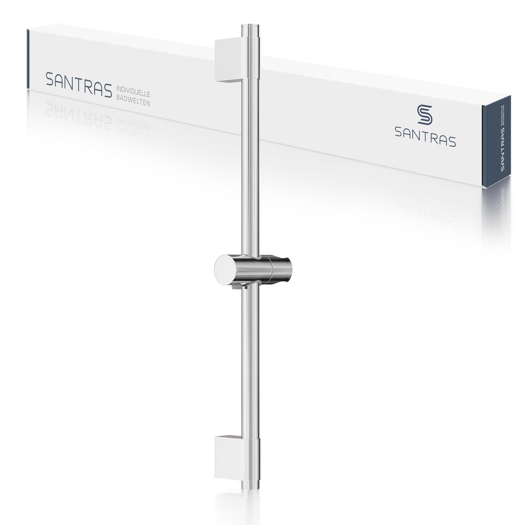 SANTRAS® Brausestange in Chrom - 100 cm Wandstange für Produktbild 