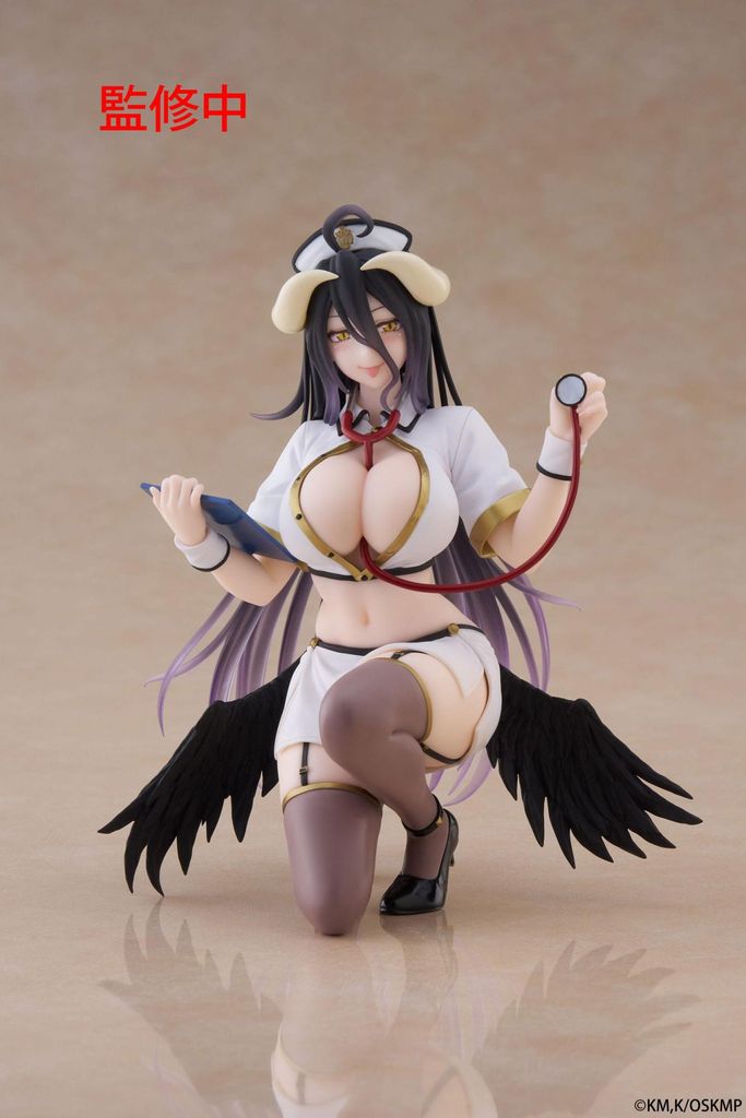 Overlord PVC Statue Desktop Cute Figure Albedo Nurse Ver. Produktbild 