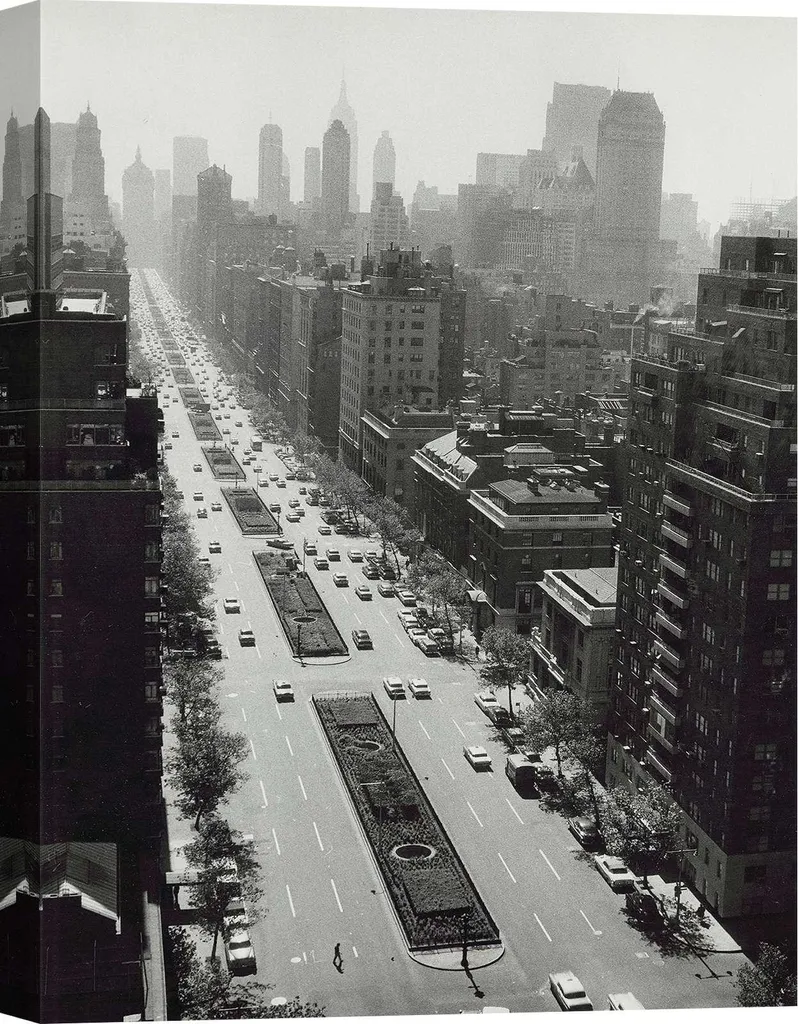 Tableau Photo Vintage New York 1958 Angelo Rizzuto - Toile 70x50