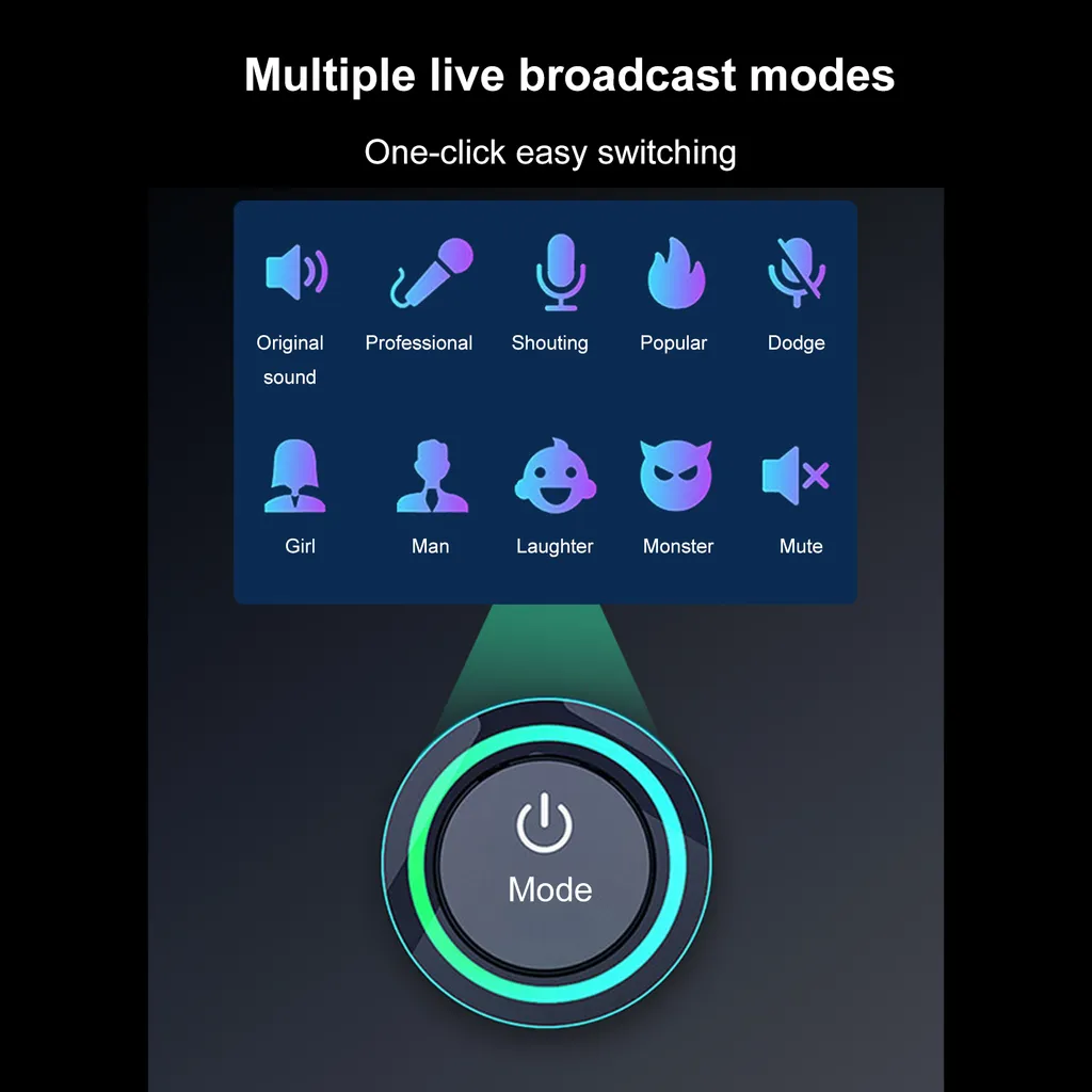 Carte son live USB Bluetooth pour streaming et DJ avec volume ajustable