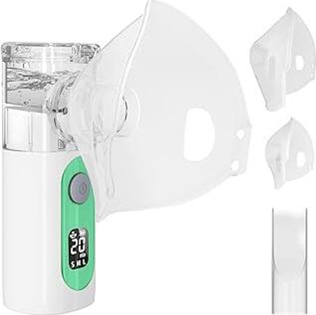 Inhalationsgerät,Tragbar Vernebler Set Mit Usb Wiederaufladbar, Inhalator Verneblergerät,Leise Inhalator Für Kinder,Einstellbarer Sprühnebel,Au...