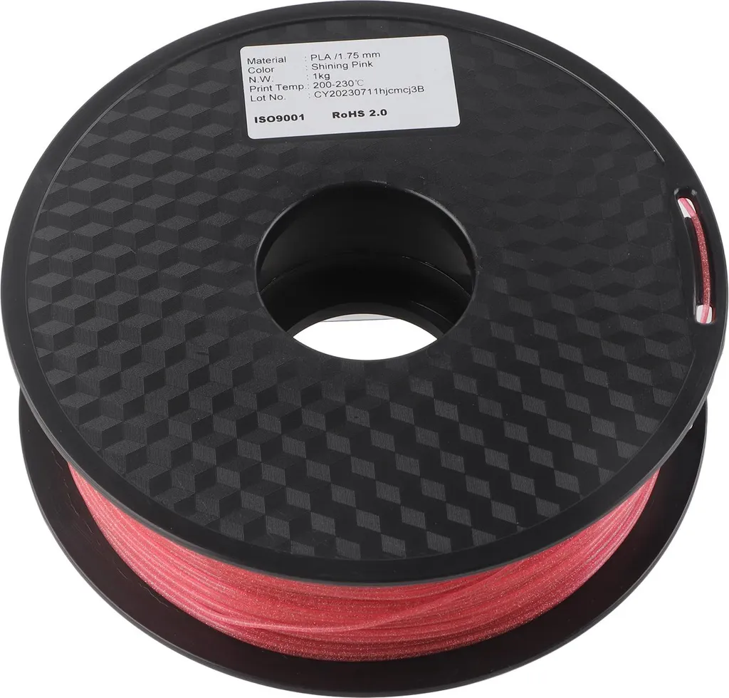 Filament PLA 1,75 mm Rose Scintillant pour Imprimante 3D Précis