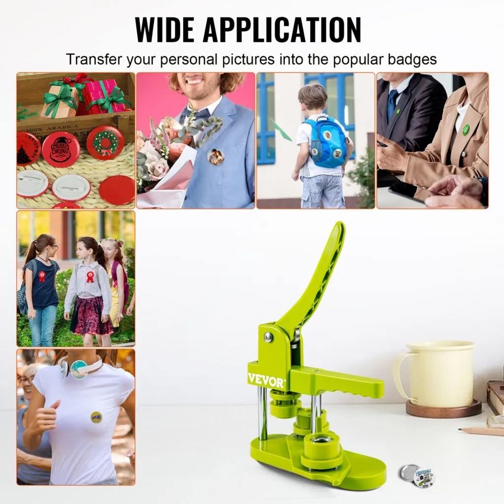 Machine à fabriquer des badges 25mm avec 500 sets et découpeuse précise