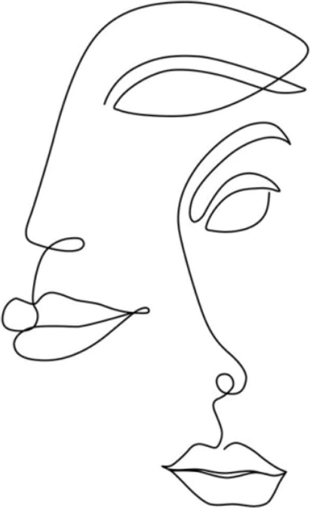 TPFLiving Kunstdruck LW-19 (OHNE RAHMEN) Poster - Leinwand - Wandbild - Hochauflösender Giclée-Druck, langlebig und hochwertig - Abstrakte Dame -...