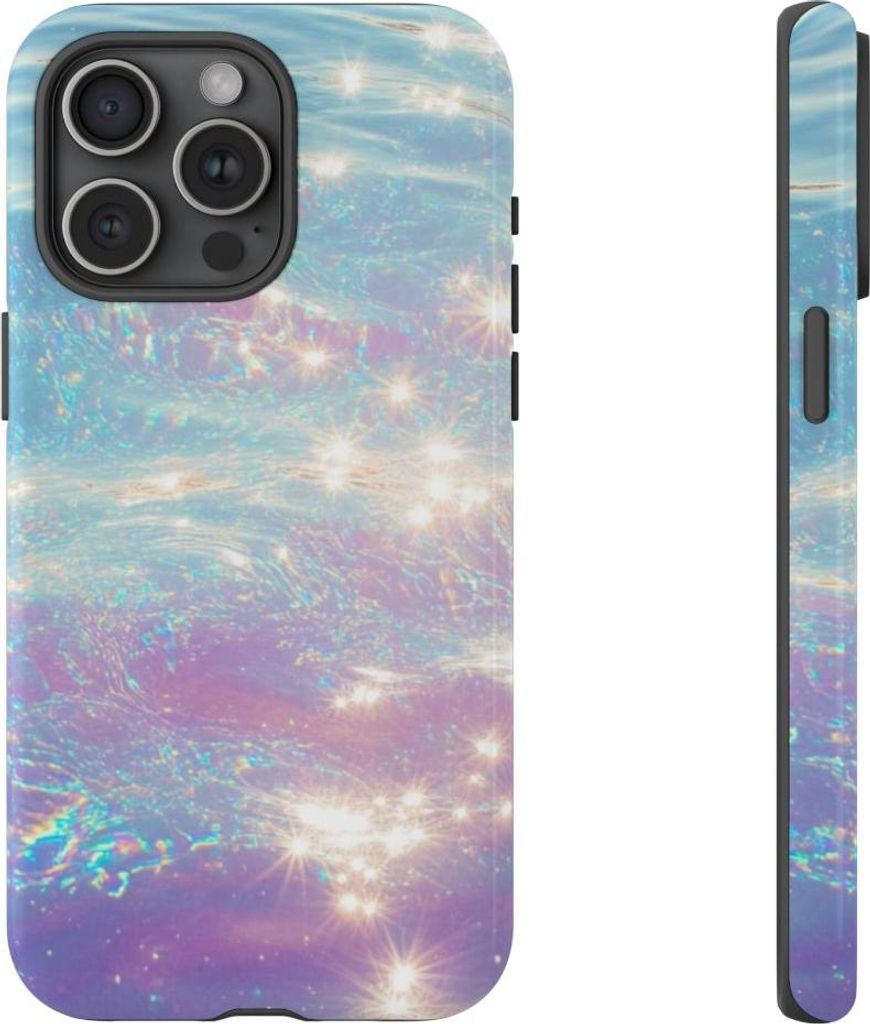 Schimmerndes Wasser-Design mit Glanzeffekt – Hülle Kompatibel mit iPhone 15 Pro Max