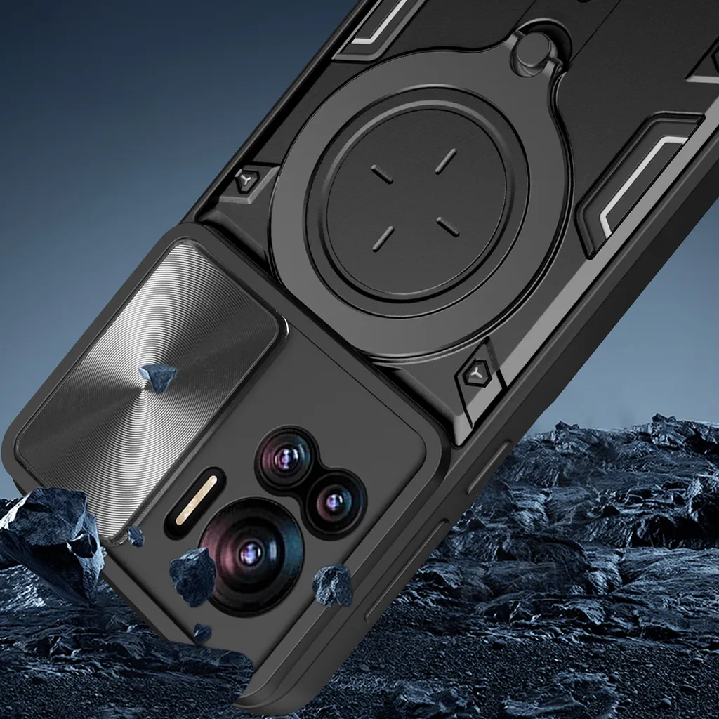 Custodia Silicone Per Motorola Moto Edge 30 Ultra - Antiurto Bumper 360° Con Texture Antiscivolo - Nero