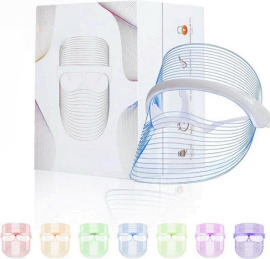 INF 7-Farben LED Lichttherapie Gesichtsmaske für Hautverjüngung und Reparatur