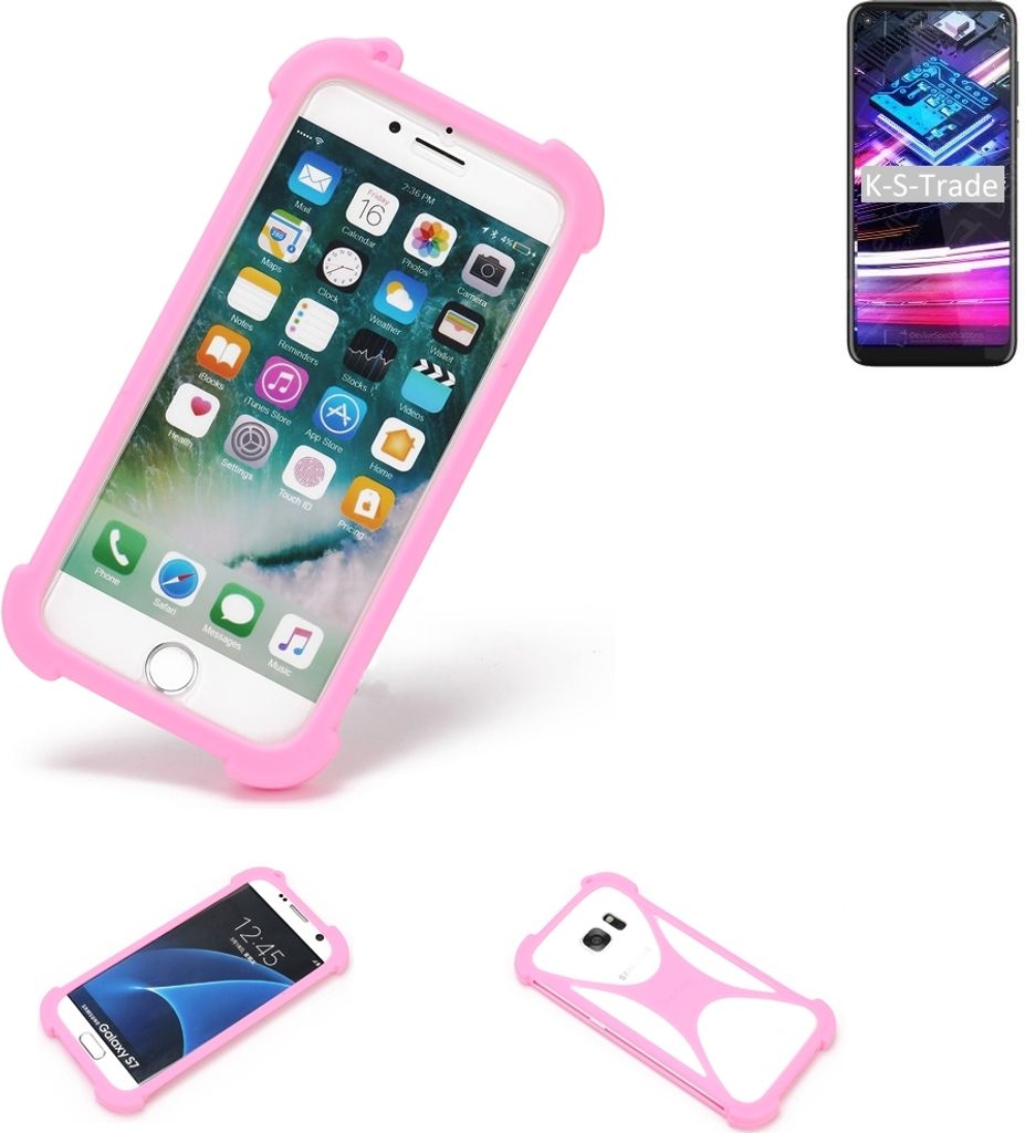 K-S-Trade Handy Hülle kompatibel mit Motorola Moto G Fast Schutz Hülle Bumper Silikon Schutz Hülle Cover Case Silikoncase Silikonbumper TPU