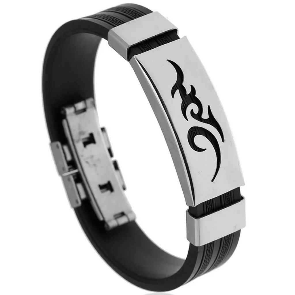Bracciale da uomo TI-33197 - Eleganza Nera KP33197 Immagine del prodotto 