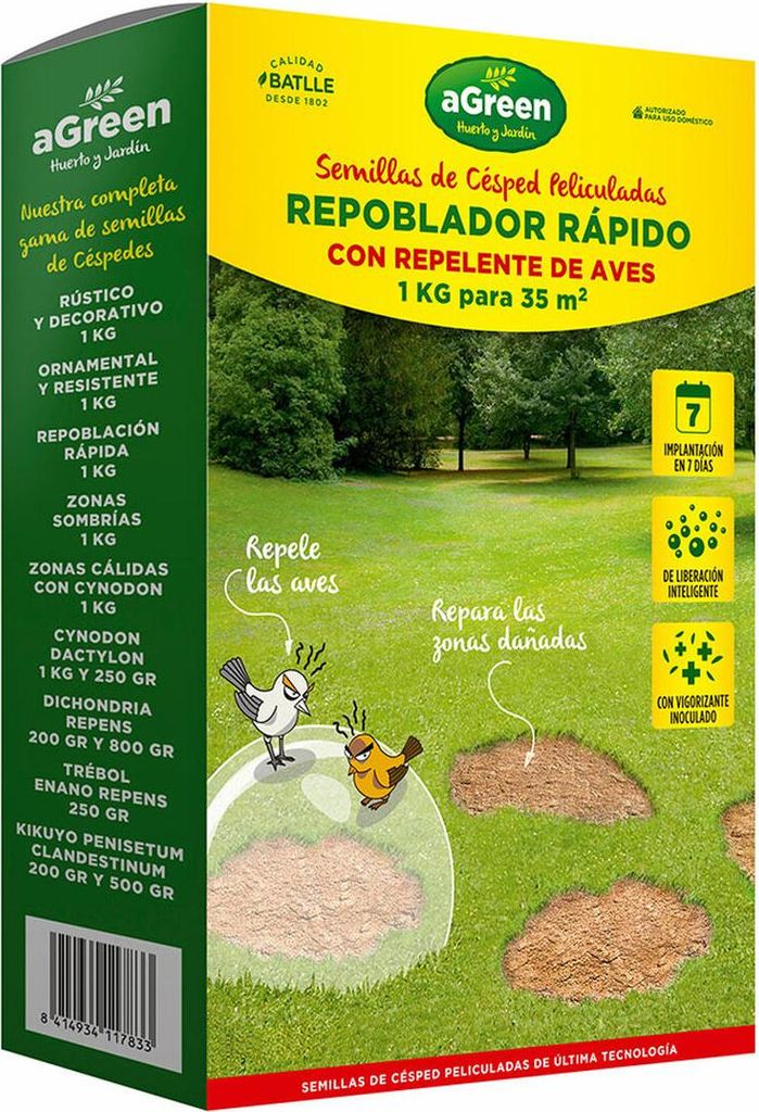 Gazon Repopulation Rapide Anti-oiseaux Repousse Rapide Et Image du produit 