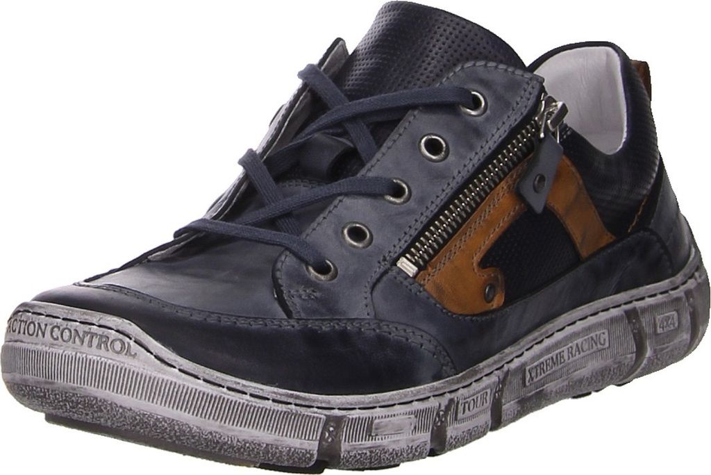 Krisbut Schnürhalbschuhe bequem in blau, Gr. 43 Produktbild 