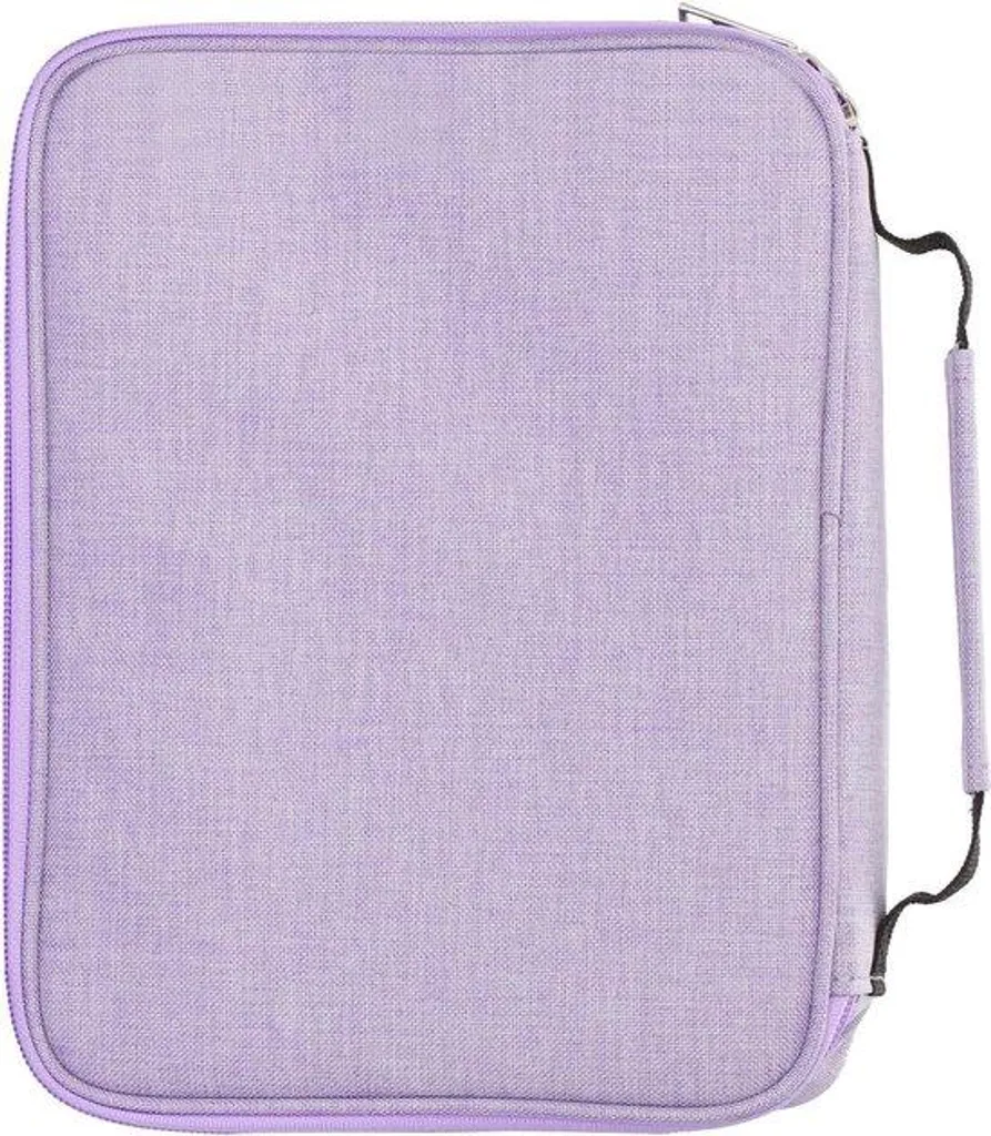 Trousse à crayons multifonctionnelle Oxford violette pour 168 crayons
