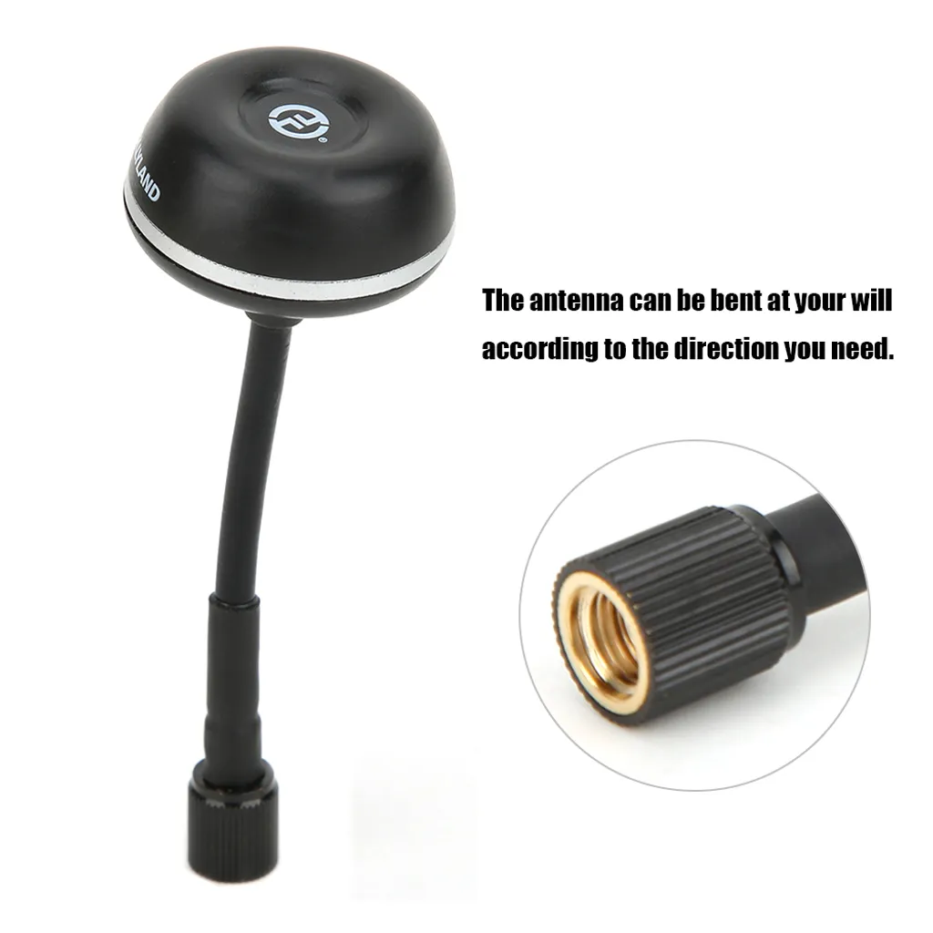 Antenne Champignon Haute Performance Noire pour Récepteur Vidéo COSMO