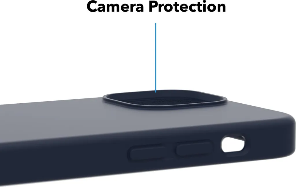 Coque iPhone 14 Anti-glisse Silicone Bleu avec MagSafe pour éviter Choc