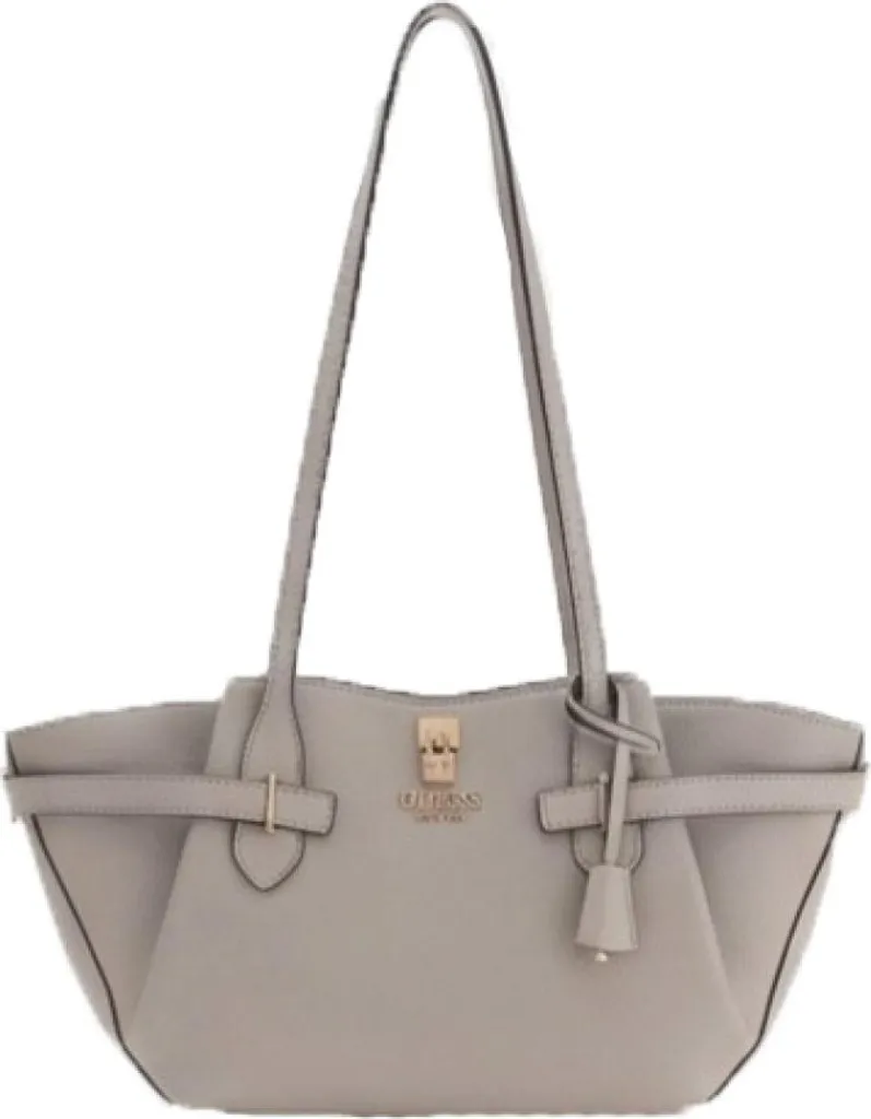 Petit Sac Bandoulière Guess Yesba Gris - Finition Texture et Logo