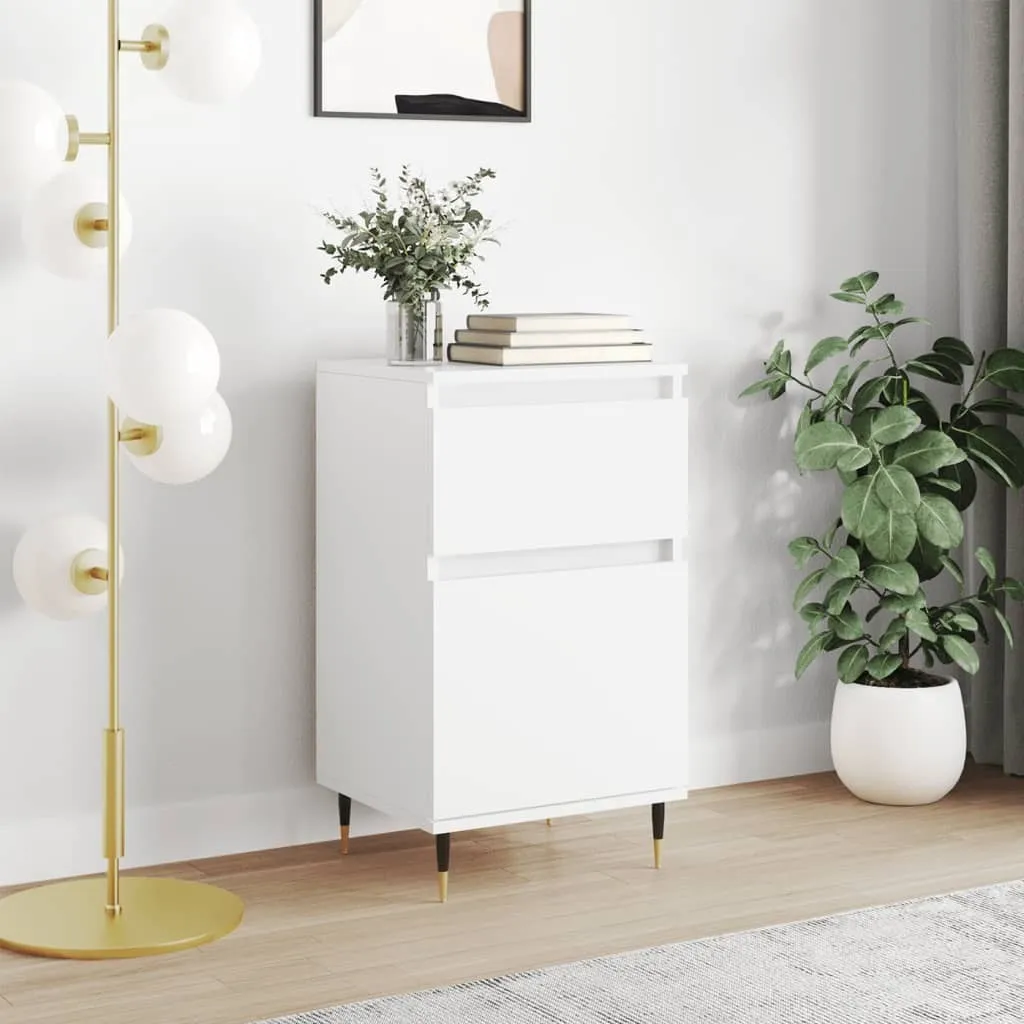 vidaXL Credenza Bianca 40x35x70 cm Mobiletto Salvaspazio Moderno
