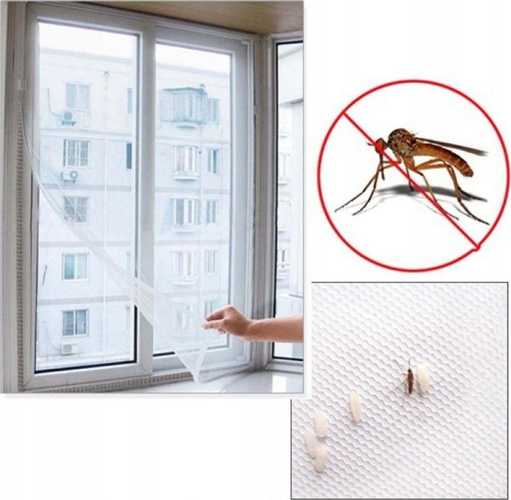MOSKITONETZ XL Universal TÜRFENSTER 150 x 200cm