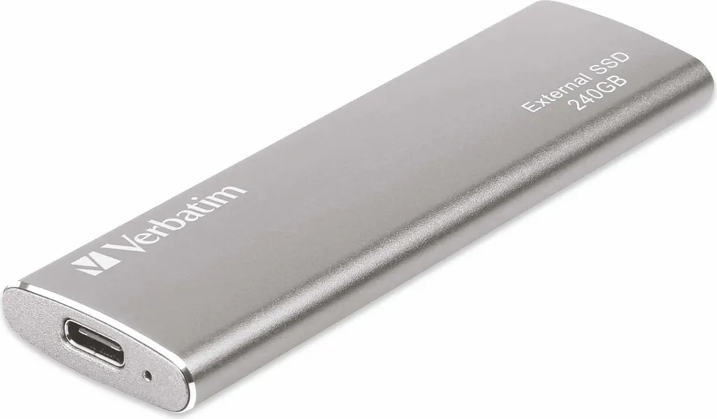 SSD externe Verbatim Vx500 240 Go USB 3.1 Gen 2 Gris Haute Performance