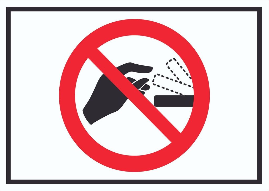 Bitte nicht von Hand öffnen Schild Symbol A3 (297x420mm)