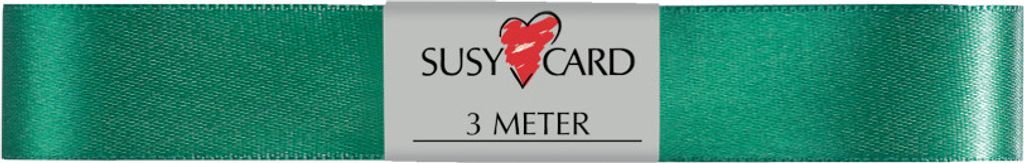 SUSY CARD Geschenkband "Doppelsatin" 15 mm x 3 m grün