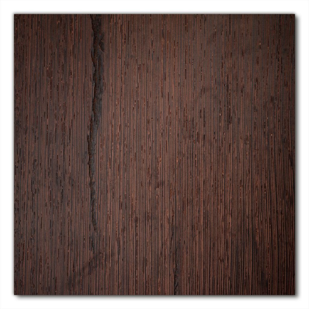 Wallario selbstklebende Möbelfolie/ Tischdecke für Innen und Außen, Größe: 50 x 50 cm - Holz-Optik Textur dunkelbraunes Holz