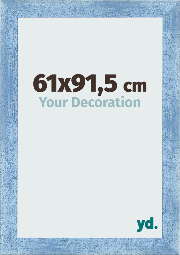 Bilderrahmen, 61x91.5 cm, Hellblau Gewischt, MDF, Pisa