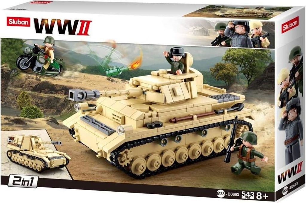 Sluban M38-B0693 - Army WWII - Deutscher Panzer Obrázok produktu 
