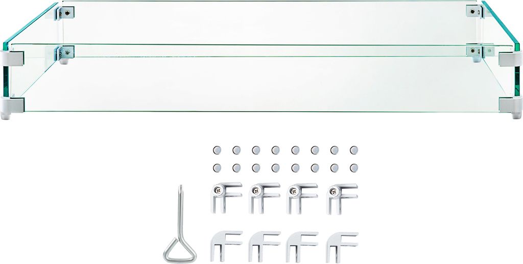 SucceBuy Pare-vent pour foyer, 96,5 x 26,7 x 15,2 cm Image du produit 
